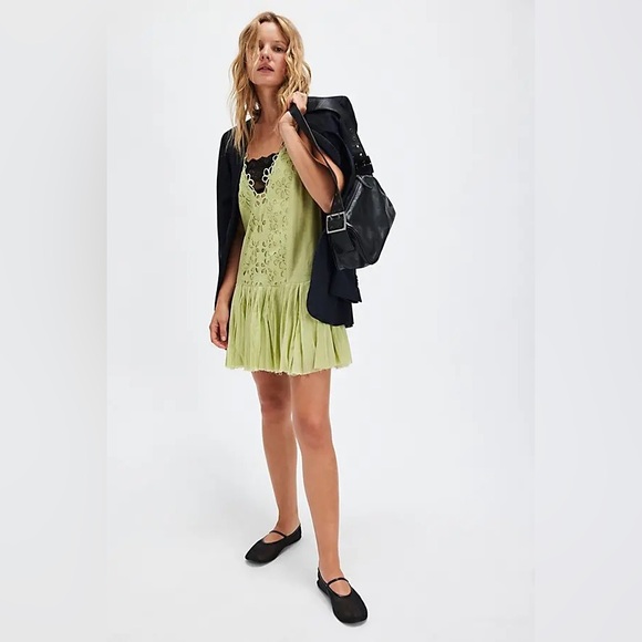 NWOT Free People One Casella Drop-Waist Slip Dress - Picture 2 of 11